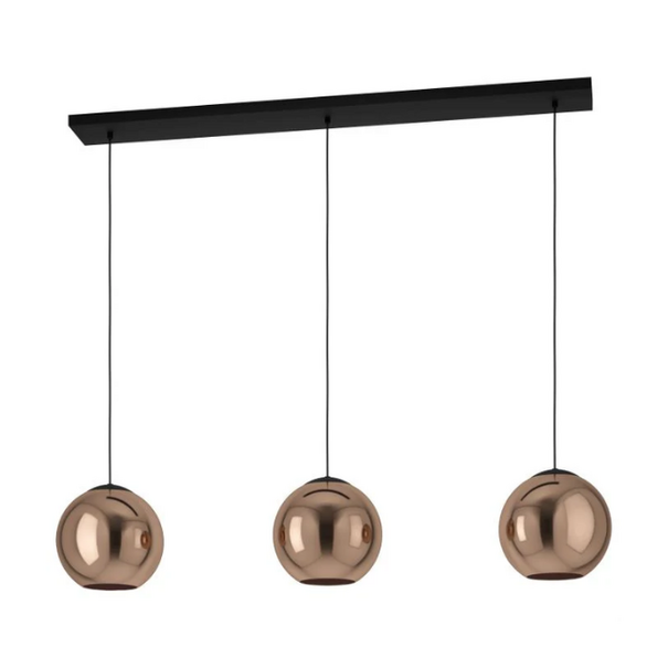 Stars of Light Moderne hanglamp Cordoba 3-lichts koper