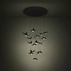 Stars of Lights Design hanglamp/videlamp Paratebueno 17-lichts zwart Ø78 cm