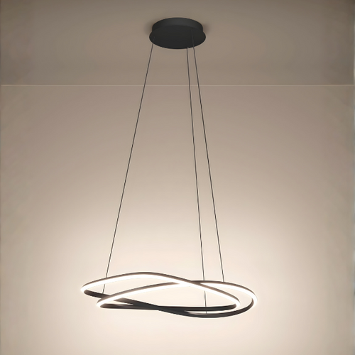 Modern design hanglamp Guntin 2-lichts grijs