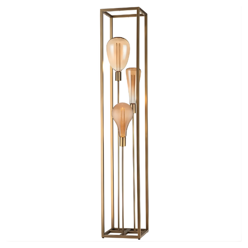 Modern hotel chique vloerlamp Palco 3-lichts brons 160 cm