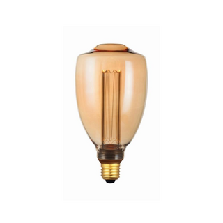 LED 5W lichtbron amber 9x17 cm E27 3 standen memory
