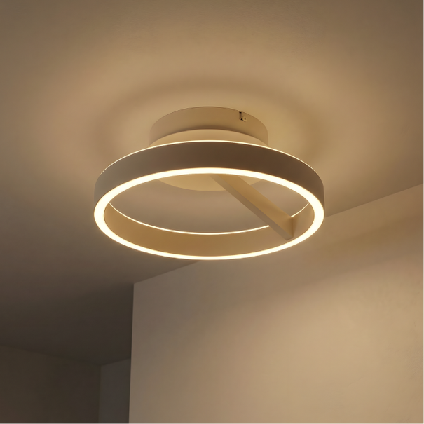 Freelight Modern minimalistische plafondlamp Pilota Ø40 cm crème