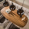 BelaLuz Modern hotel chique hanglamp Luna 3-lichts Sienna brown