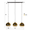 BelaLuz Modern hotel chique hanglamp Ember 3-lichts goud