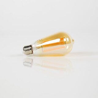Lichtbron 6W Edison LED filament goldline