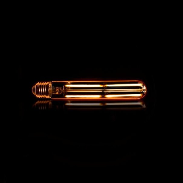 BelaLuz Lichtbron E27 LED 4W 18,5 cm Buis Filament Amber Dimbaar