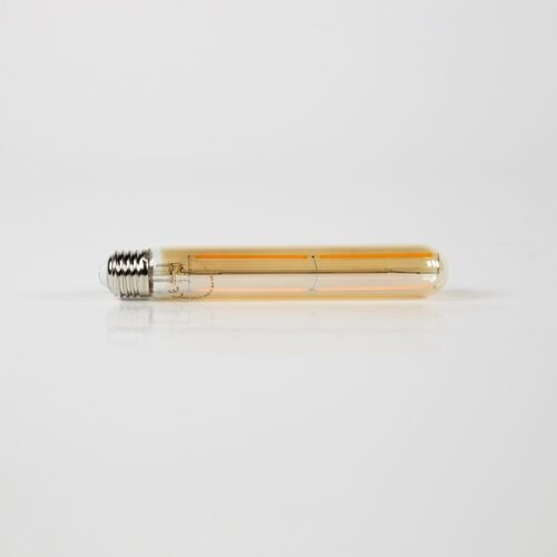 Lichtbron E27 LED 4W 18,5 cm Buis Filament Amber Dimbaar