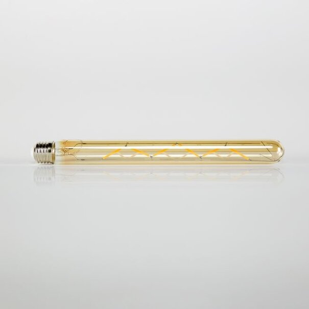 BelaLuz Lichtbron E27 LED 4W 30 cm Buis Filament Amber Dimbaar