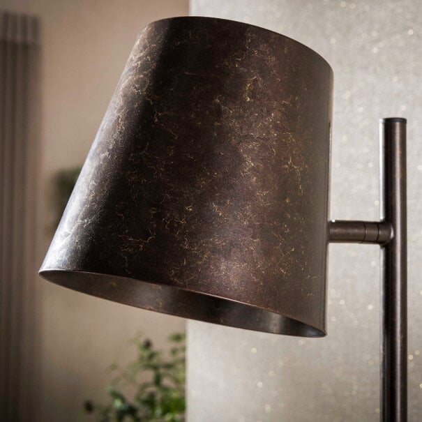 BelaLuz Modern industriële vloerlamp Ronja 1-lichts Urban brown