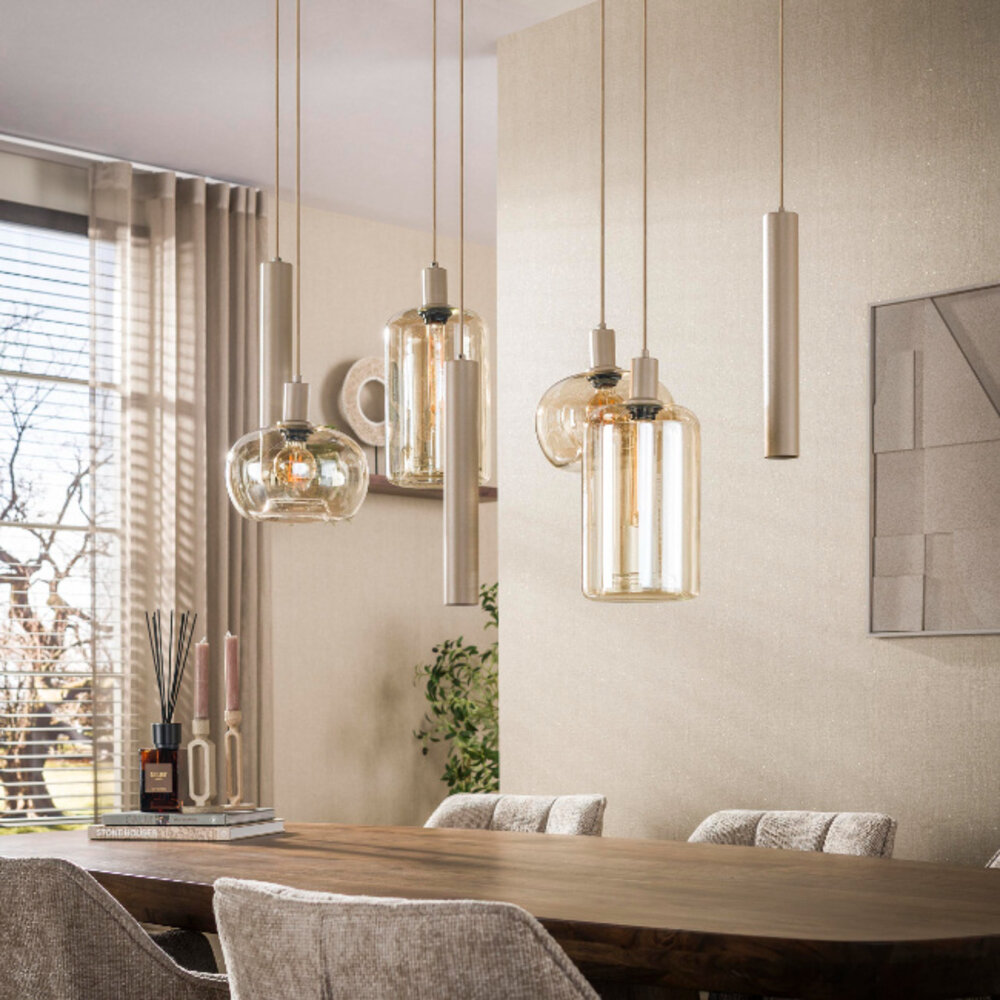 Hanglamp met gouden details - Valce