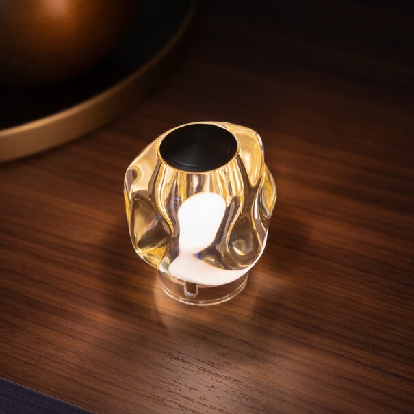 Highlight Modern design tafellamp Melina 1-lichts goud oplaadbaar