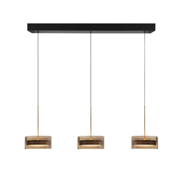 Highlight Modern design hanglamp Enzo 3-lichts brons 2700K dimbaar