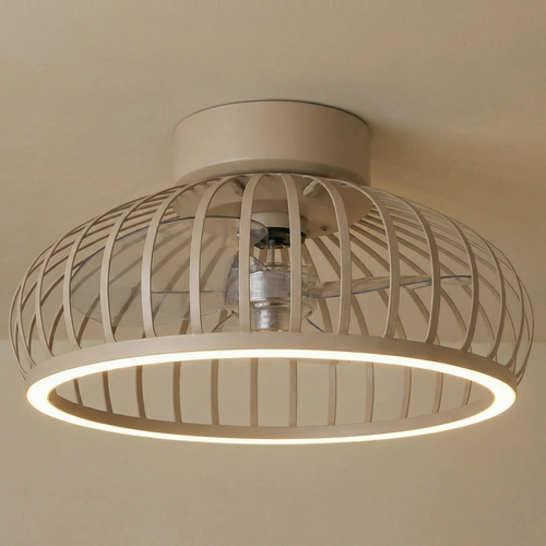 Modern Scandinavische plafondventilator Breeze zand Ø43 cm