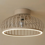 Modern Scandinavische plafondventilator Breeze zand Ø43 cm