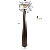 BelaLuz Modern industriële vloerlamp Swirl 1-lichts Urban brown