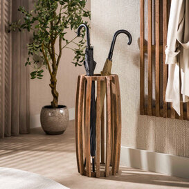 Paraplubak Ubud zandkleurig mangohout