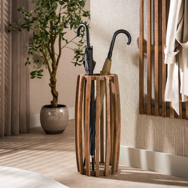 BelaLuz Landelijk moderne paraplubak Ubud Massief mango zand