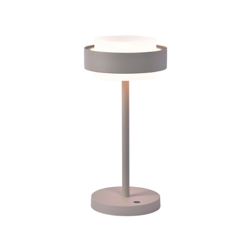 Modern Scandinavische tafellamp Puleggia 1-lichts Crème