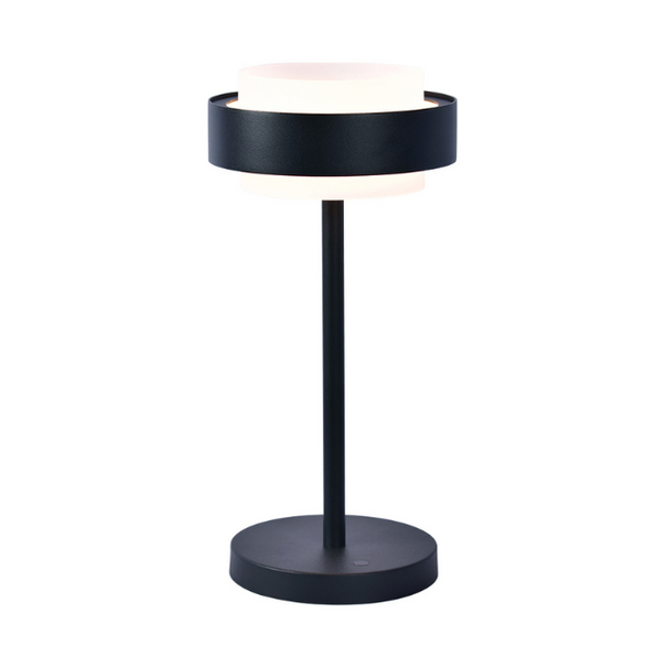 Freelight Modern minimalistische tafellamp Puleggia 1-lichts zwart