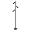 Freelight Modern industriële vloerlamp Undici 3-lichts Zwart
