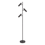 Modern industriële vloerlamp Undici 3-lichts Zwart
