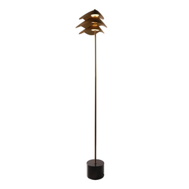 Vloerlamp Pagoda 3-lichts brons