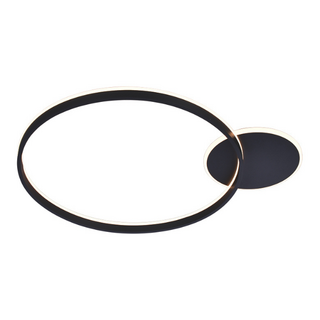 Plafondlamp Orlo zwart Ø76 cm