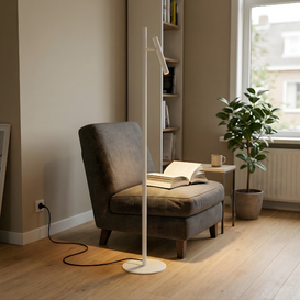 Vloerlamp Luogo 1-lichts wit