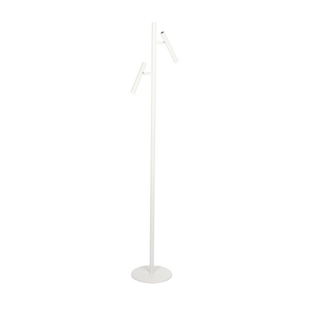 Freelight Moderne vloerlamp Luogo 2-lichts wit