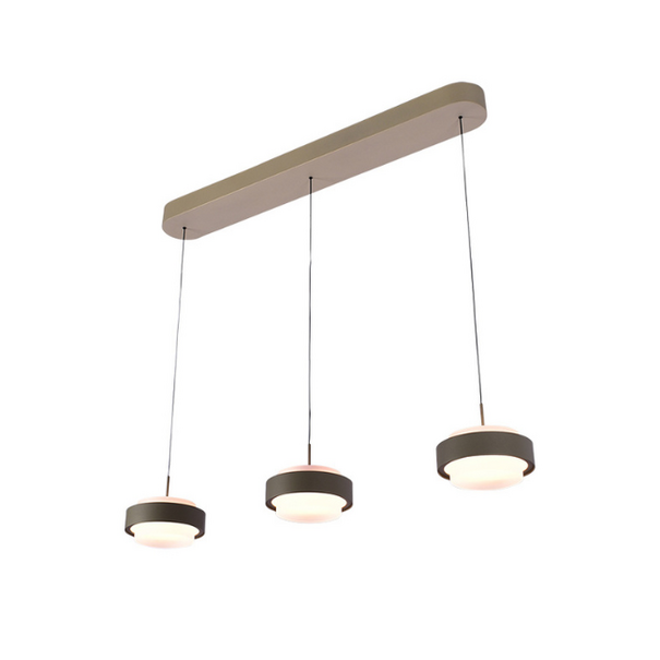 Freelight Moderne hanglamp Puleggia 3-lichts Balk olijfgroen