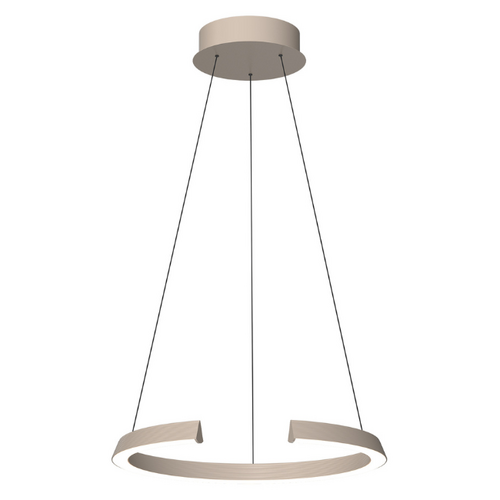 Moderne design hanglamp Cavallo 42W crème Ø65 cm