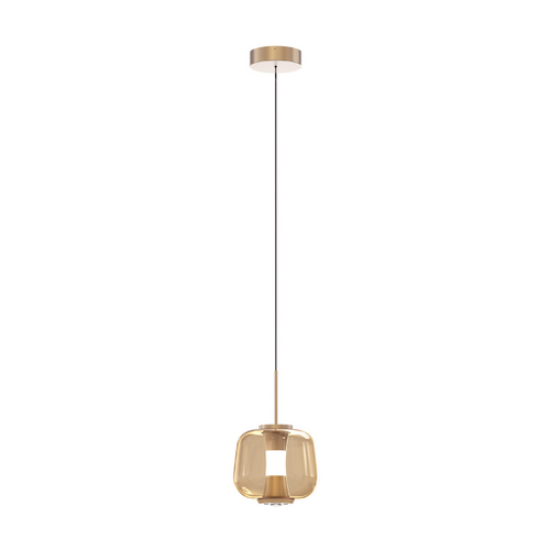 Hotel chique hanglamp Rosa 1-lichts rosé-goud