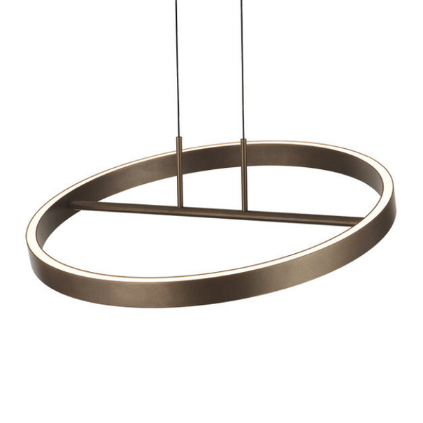 Freelight Moderne hanglamp Livello 47W brons Ø60 cm