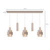 Highlight Moderne hanglamp Marrone 5-lichts zand