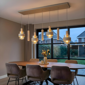 Highlight Moderne hanglamp Marrone 7-lichts zand