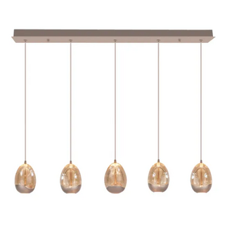 Hanglamp Champagne Egg 5-lichts balk