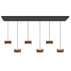 Hanglamp Mini Enzo 6-lichts brons