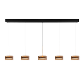Hanglamp Mini Enzo 5-lichts brons