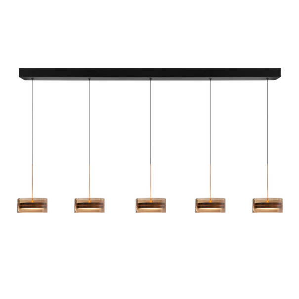 Highlight Modern hotel chique hanglamp Mini Enzo 5-lichts brons