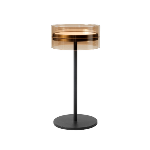 Moderne hotel chique tafellamp Enzo 1-lichts brons