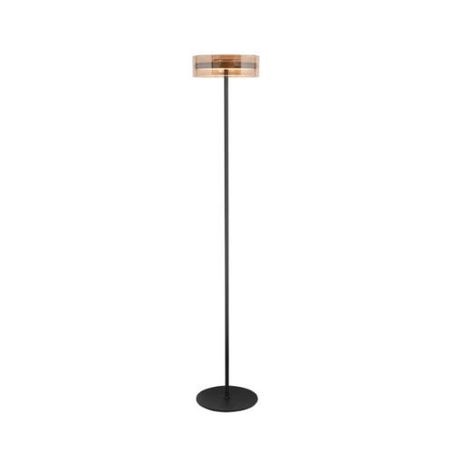 Moderne hotel chique vloerlamp Enzo 1-lichts brons