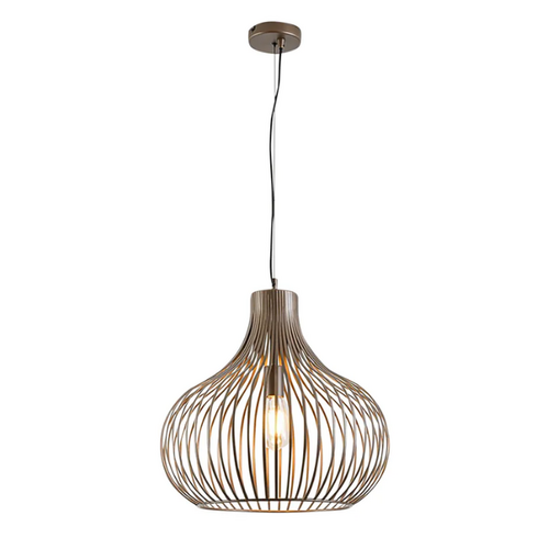Industriële hanglamp Aglio 1-lichts brons Ø48 cm