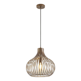 Hanglamp Aglio 1-lichts brons Ø38 cm