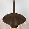 Steinhauer Moderne hanglamp Bollique 5-lichts cacao met amber glas