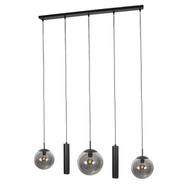 Hanglamp Bollique 5-lichts smoke