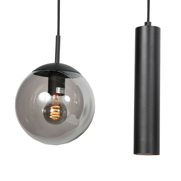 Steinhauer Moderne hanglamp Bollique 5-lichts smoke kokers