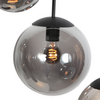 Steinhauer Moderne hanglamp Bollique 9-lichts ovaal smoke