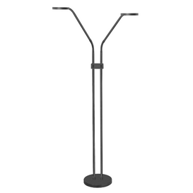 Vloerlamp Málaga 2-lichts zwart