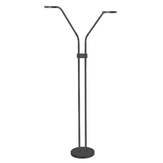 Vloerlamp Málaga 2-lichts zwart