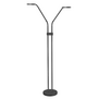 Moderne vloerlamp Málaga 2-lichts zwart